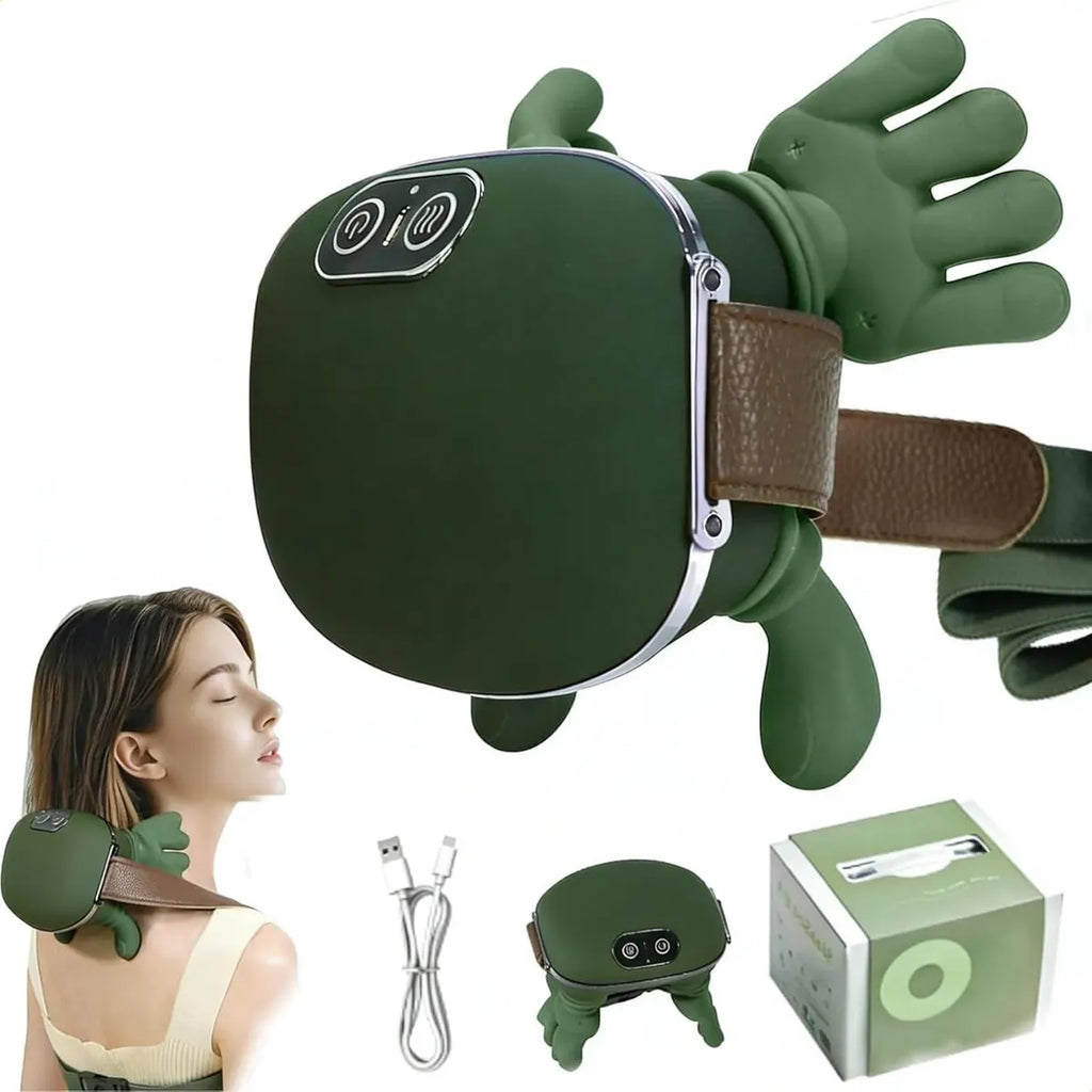 Masajeador De Cuello Con Manos Verde